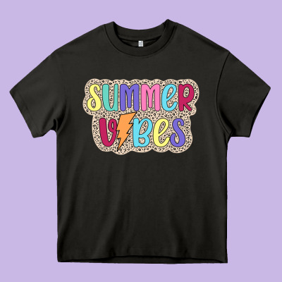 Summer Vibes Heavy Core Tee Designed By Jahusdesignshop