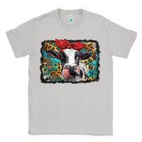 Moon Dust holstein cow with glitter and leopard background Classic Tee - BarkalooDesign