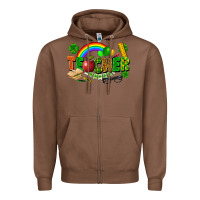 Chestnut teacher st patrick Zipper Hoodie - FaDigitalArtStudio