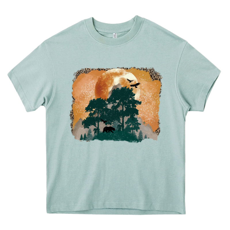 Wilderness Leopard Heavy Core Tee by MaliasSmallBusiness | Teevron