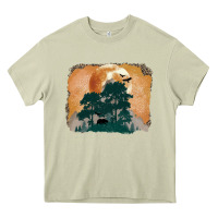 Mossy wilderness leopard Heavy Core Tee - MaliasSmallBusiness
