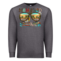 Charcoal Heather Mom Bad Summer Premium Sweatshirt - CowhideDigitalArt
