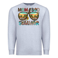 Heather Grey Mom Bad Summer Premium Sweatshirt - CowhideDigitalArt