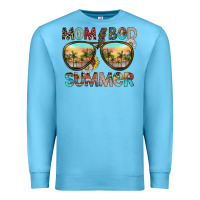 Ocean Blue Mom Bad Summer Premium Sweatshirt - CowhideDigitalArt