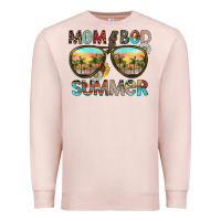 Pale Pink Mom Bad Summer Premium Sweatshirt - CowhideDigitalArt