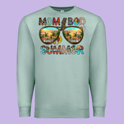 Mom Bad Summer Premium Sweatshirt Designed By Cowhidedigitalart