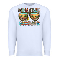 White Mom Bad Summer Premium Sweatshirt - CowhideDigitalArt