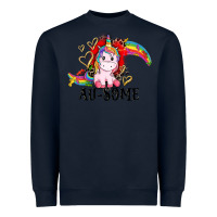 Navy Au-some Heavyweight Sweatshirt - CowGirlArtShop