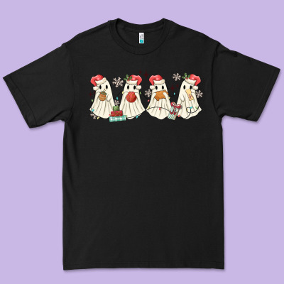 Pantasmas Mexican Christmas Ghosts Premium Tee Designed By Maliassmallbusiness