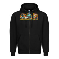 Black thanksgiving trucks bbs Zipper Hoodie - BundleAndBundleShop