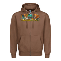 Chestnut thanksgiving trucks bbs Zipper Hoodie - BundleAndBundleShop