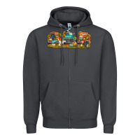 Smoke thanksgiving trucks bbs Zipper Hoodie - BundleAndBundleShop