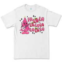 White pink christmas fa la la Premium Tee - MaliasSmallBusiness