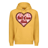 Mustard self love club valentine's day Premium Hoodie - RanaPortraitStore