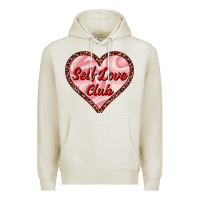 Oatmeal Heather self love club valentine's day Premium Hoodie - RanaPortraitStore