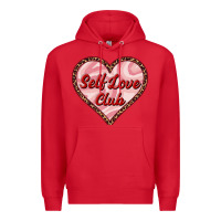 Red self love club valentine's day Premium Hoodie - RanaPortraitStore