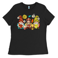 Black sports gnomies Ladies Tee - NancyCooperArtShop