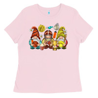 Bubblegum Pink sports gnomies Ladies Tee - NancyCooperArtShop