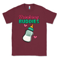 Burgundy drinking buddies baby bottle Classic Tee - Jasminsmagicworld