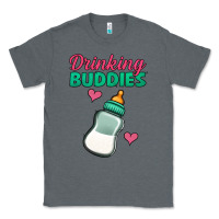 Charcoal Heather drinking buddies baby bottle Classic Tee - Jasminsmagicworld