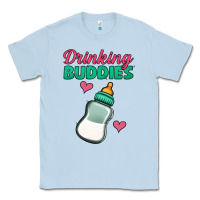 Dusty Blue drinking buddies baby bottle Classic Tee - Jasminsmagicworld