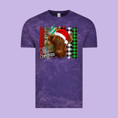 Merry Christmas Cow Vintage Tee Designed By Bettercallsaul