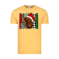 Vintage Mustard Merry Christmas Cow Vintage Tee - Bettercallsaul