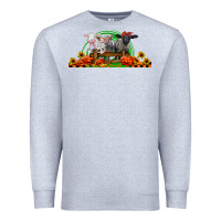 Heather Grey halloween baby sheeps Premium Sweatshirt - LillyAllenDesigns