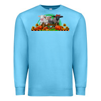 Ocean Blue halloween baby sheeps Premium Sweatshirt - LillyAllenDesigns