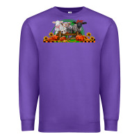 Purple halloween baby sheeps Premium Sweatshirt - LillyAllenDesigns