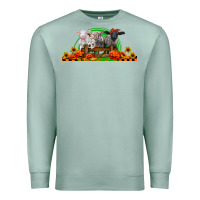 Seafoam halloween baby sheeps Premium Sweatshirt - LillyAllenDesigns