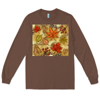 Chestnut Fall leaves Long Sleeve Tee - NancyCooperArtShop