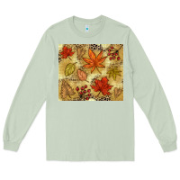 Matcha Fall leaves Long Sleeve Tee - NancyCooperArtShop