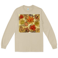 Mushroom Fall leaves Long Sleeve Tee - NancyCooperArtShop