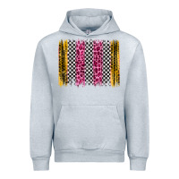 Heather Grey race leopard brush stroke Urban Hoodie - Artiststas