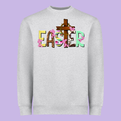 Easter Crown Of Thorns Easter Day Heavyweight Sweatshirt Designed By Howdyjamesfarm