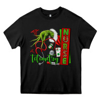 Black grinch hand telemetry nurse Heavy Core Tee - NancyCooperArtShop