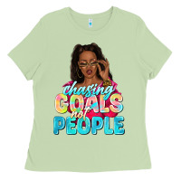 Chasing Goals Not People Ladies Tee | Teevron