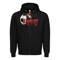 Black little brother biggest fan soccer Zipper Hoodie - FaDigitalArtStudio