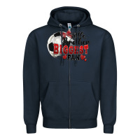 Navy little brother biggest fan soccer Zipper Hoodie - FaDigitalArtStudio