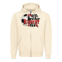 Sandshell little brother biggest fan soccer Zipper Hoodie - FaDigitalArtStudio