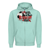Seafoam little brother biggest fan soccer Zipper Hoodie - FaDigitalArtStudio