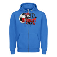 True Royal little brother biggest fan soccer Zipper Hoodie - FaDigitalArtStudio