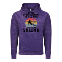 Cloud Purple Never Underestimate An Old Man Who Loves Skiing Vintage Hoodie - Bettercallsaul