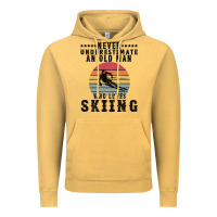 Vintage Mustard Never Underestimate An Old Man Who Loves Skiing Vintage Hoodie - Bettercallsaul