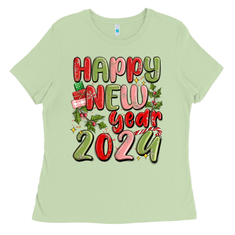 Happy New Year 2024 Ladies Tee by MaliasSmallBusiness | Teevron