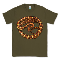 Army Green Corn Snake Illustrations Classic Tee - LillyAllenDesigns
