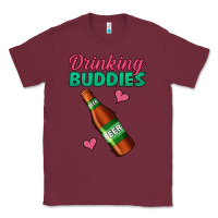 Burgundy drinking buddies beer bottle Classic Tee - Jasminsmagicworld