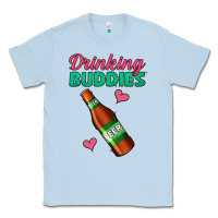 Dusty Blue drinking buddies beer bottle Classic Tee - Jasminsmagicworld