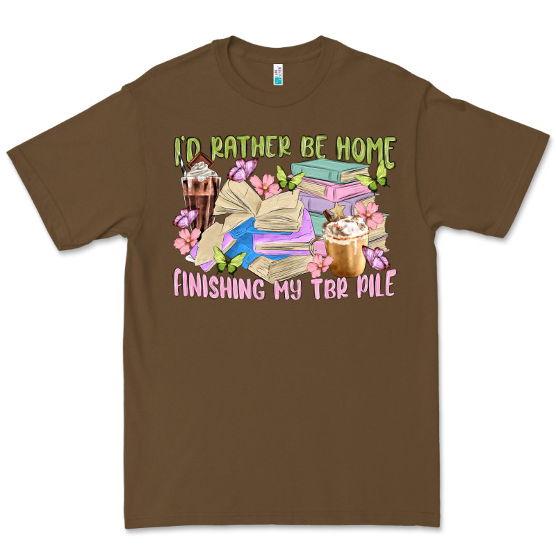 Id Rather Be Home Finishing My Tbr Pile Premium Tee by MaliasSmallBusiness | Teevron